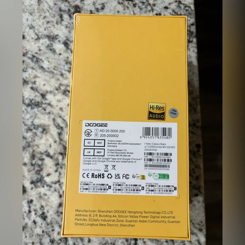 Dodgee V Max, 22000mAh battery, 5G Rugged Phone with 20GB+256GB, 108MP camera